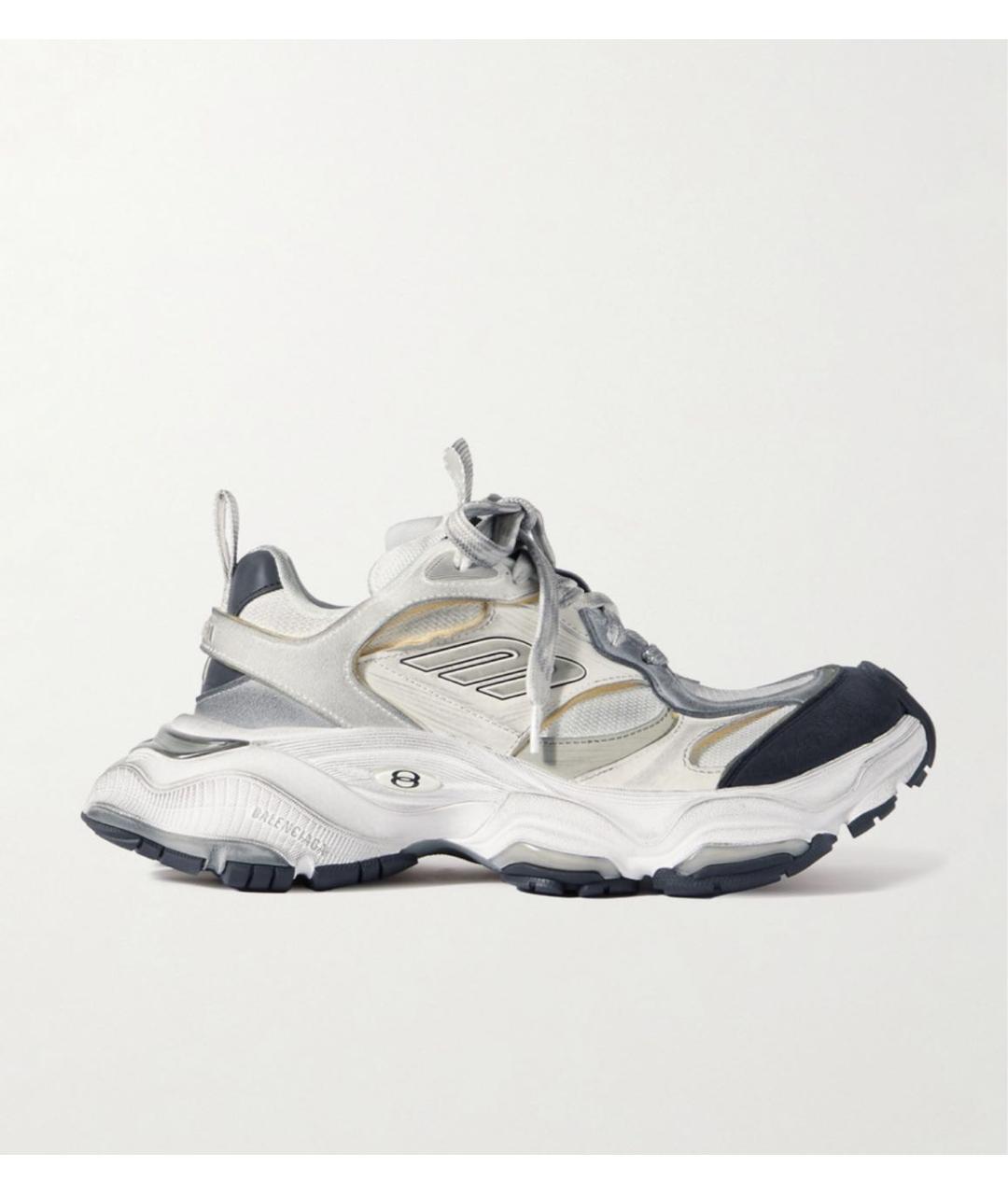 BALENCIAGA Белые текстильные кроссовки, фото 9
