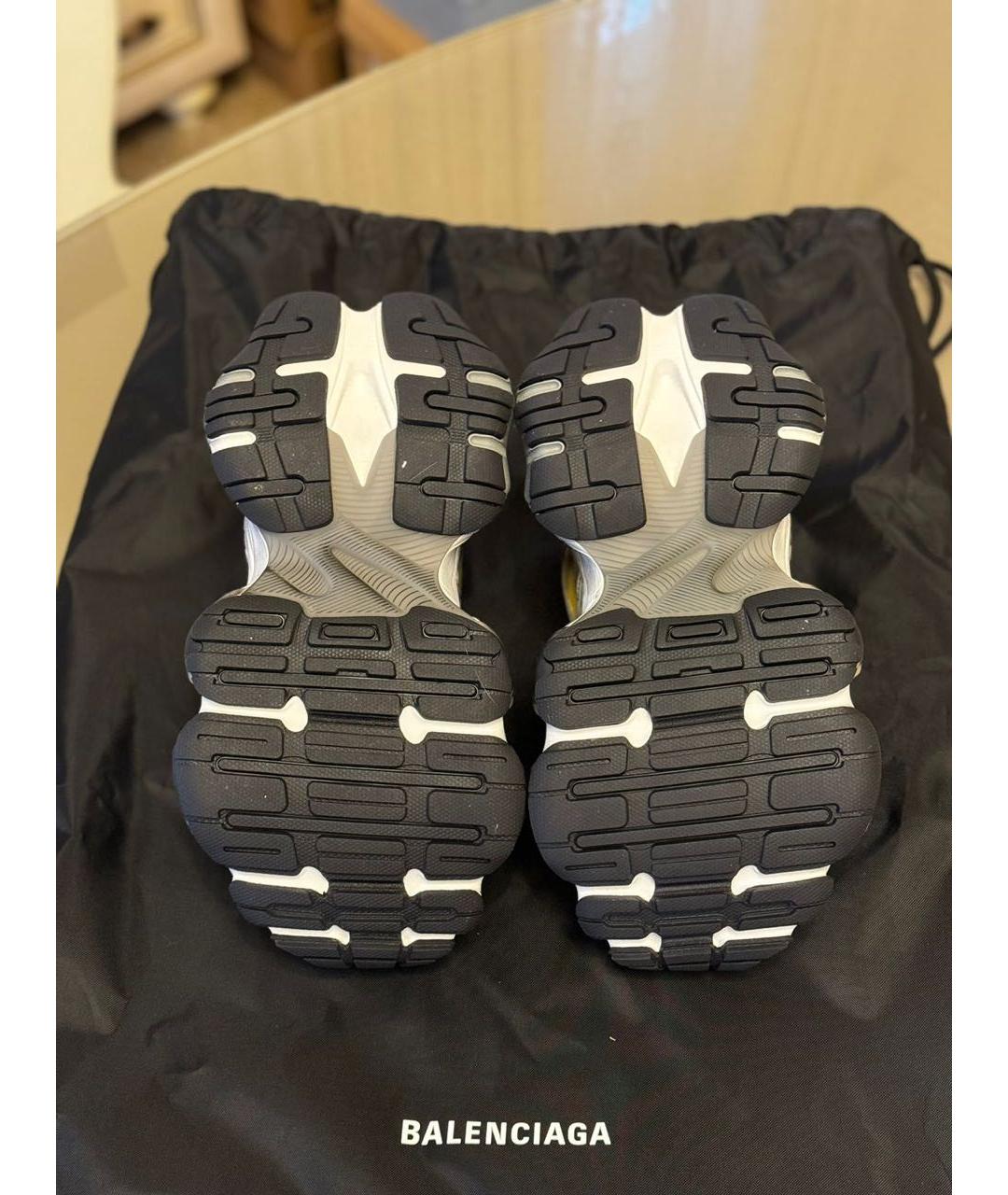BALENCIAGA Белые текстильные кроссовки, фото 6