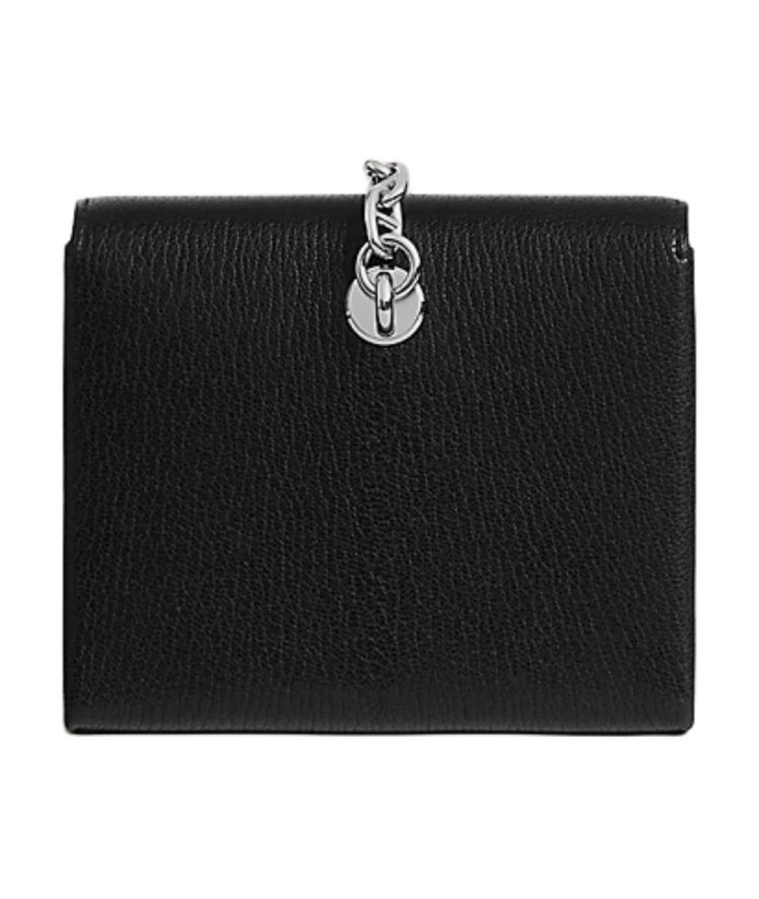 HERMES Черный кожаный кошелек, фото 2