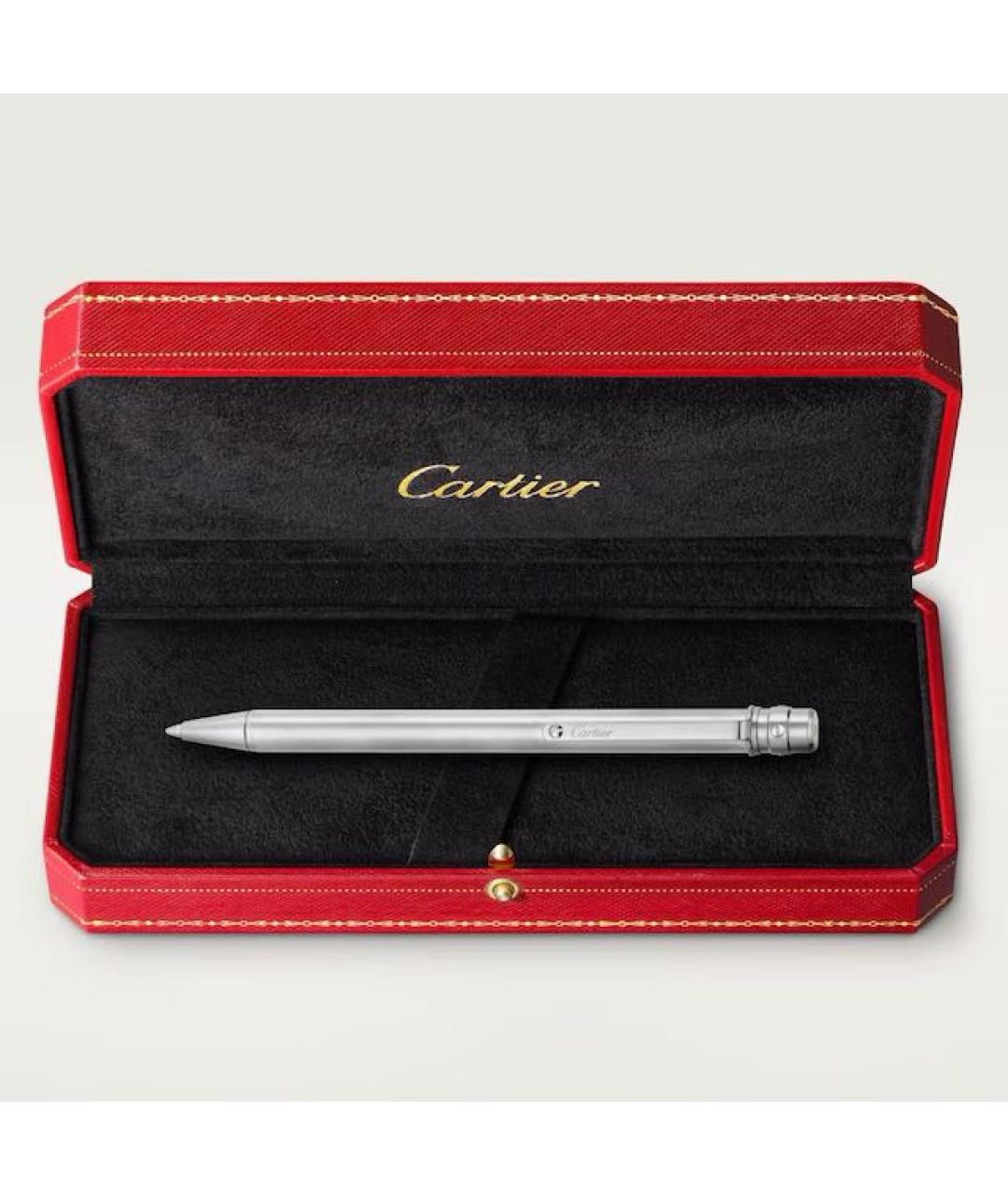 CARTIER Серебряная металлическая шариковая ручка, фото 2