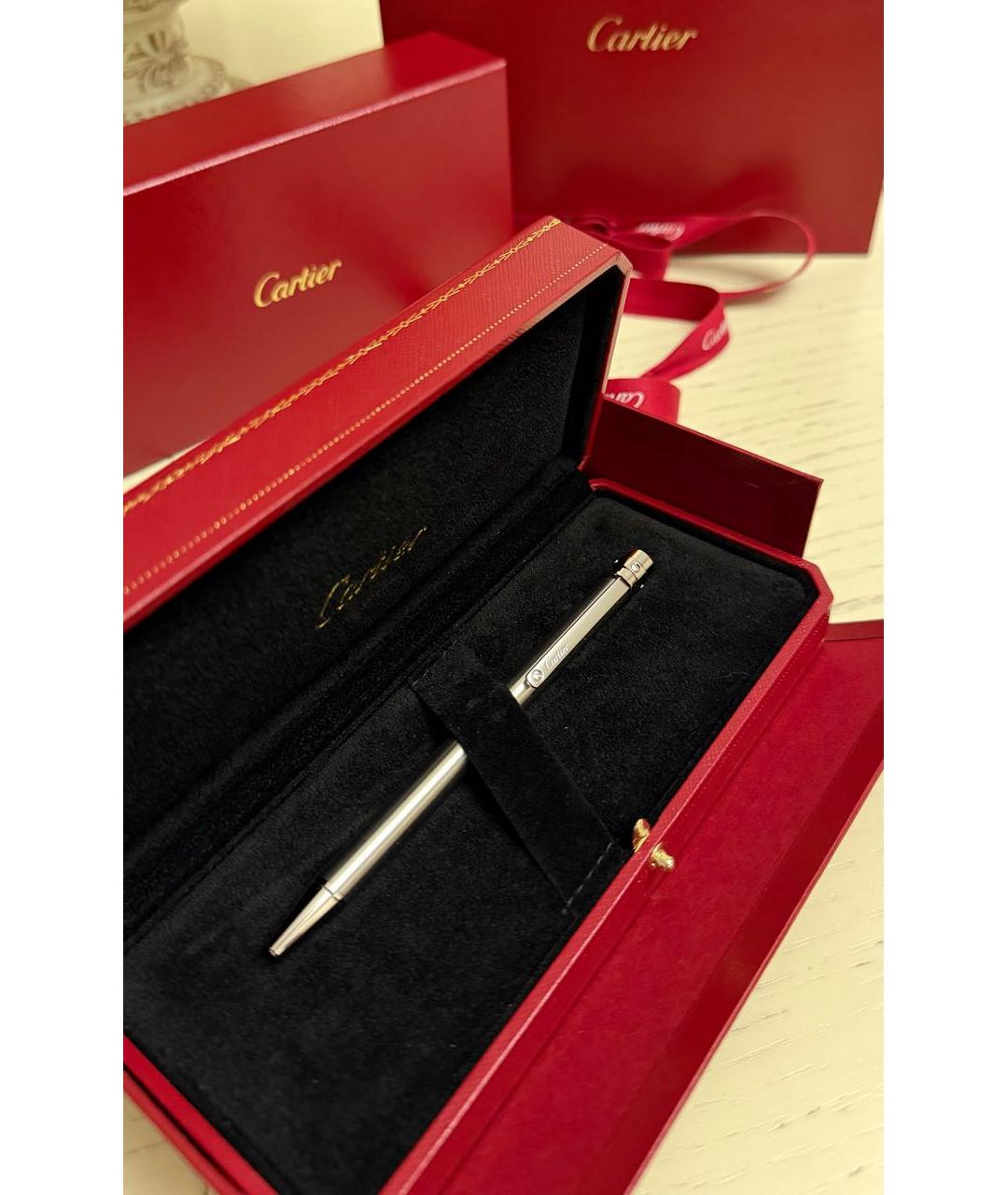 CARTIER Серебряная металлическая шариковая ручка, фото 5