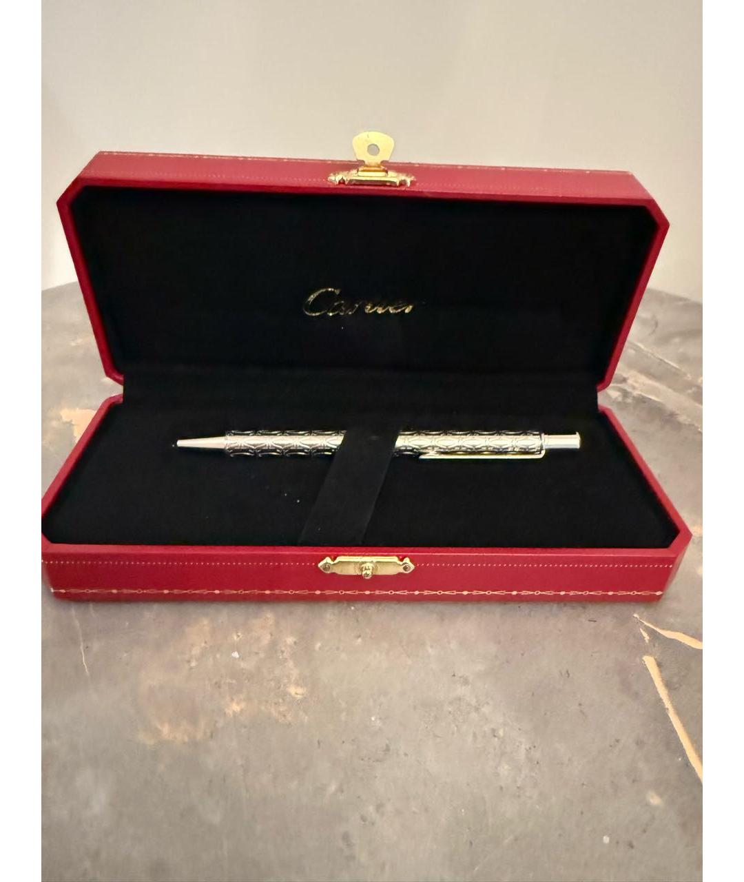 CARTIER Серебряная металлическая шариковая ручка, фото 7