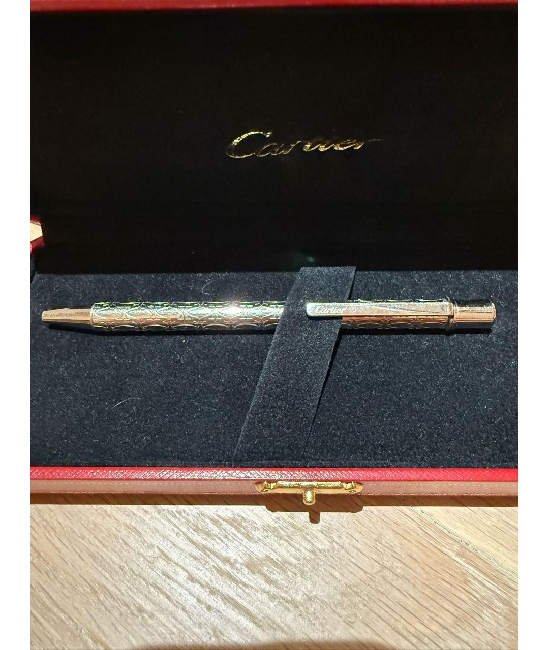 CARTIER Серебряная металлическая шариковая ручка, фото 3