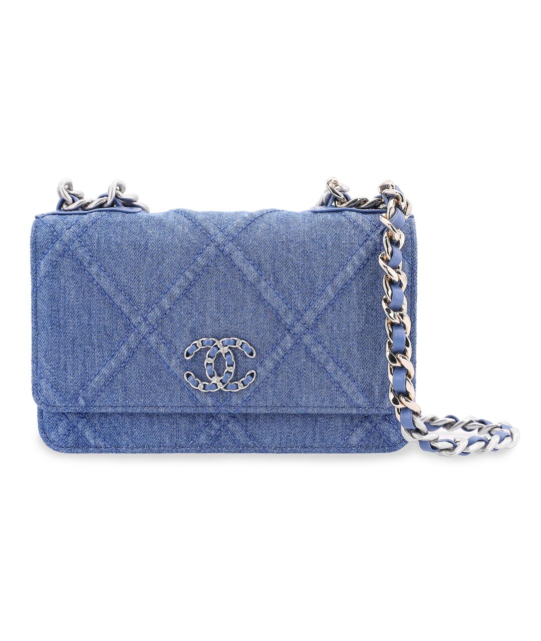 CHANEL Синий кошелек, фото 2