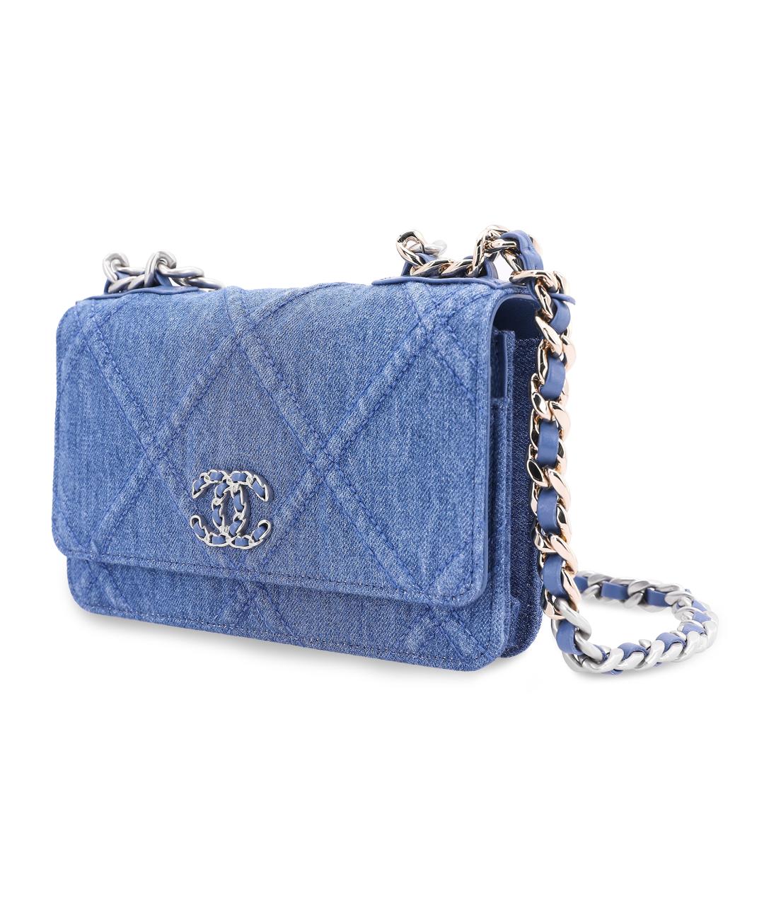 CHANEL Синий кошелек, фото 3