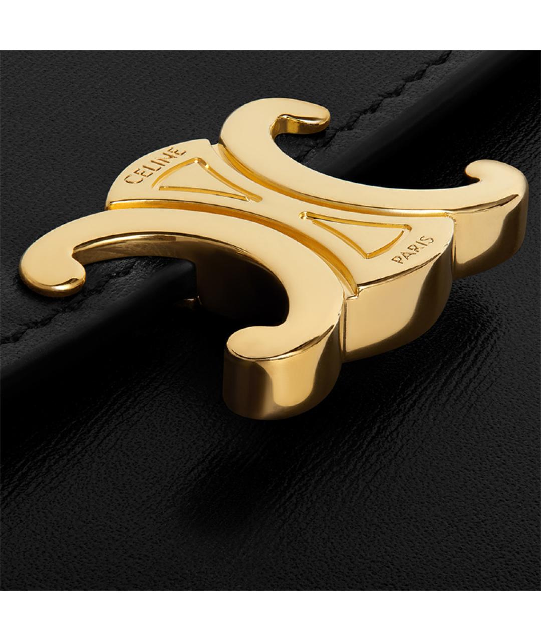 CELINE Черный кожаный кошелек, фото 6