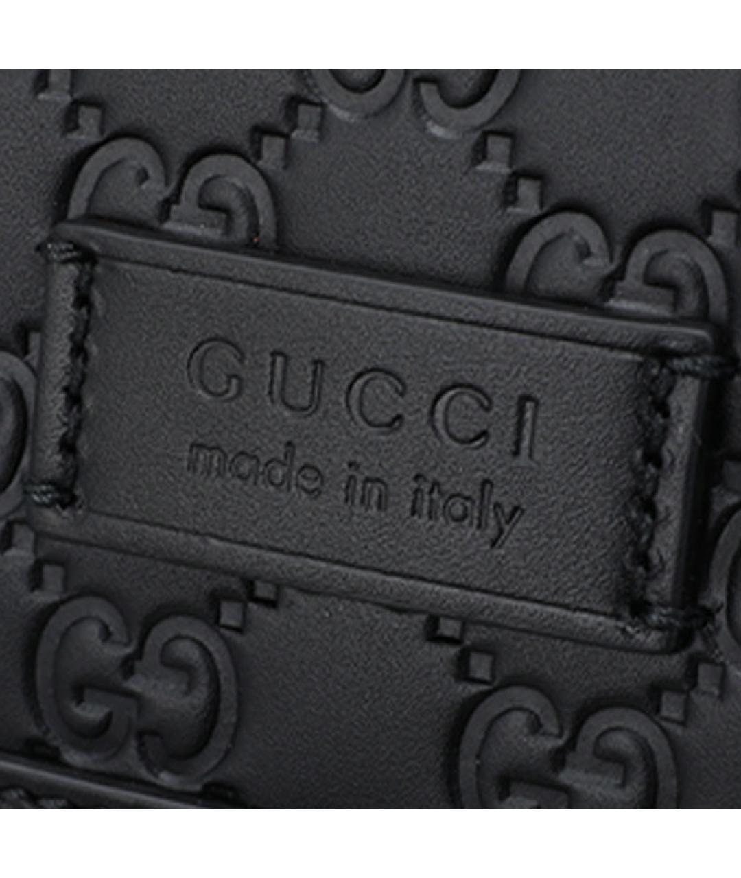 GUCCI Черная кожаная сумка на плечо, фото 7