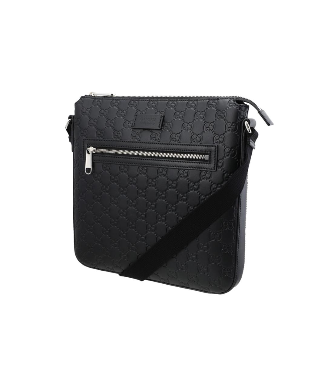 GUCCI Черная кожаная сумка на плечо, фото 2