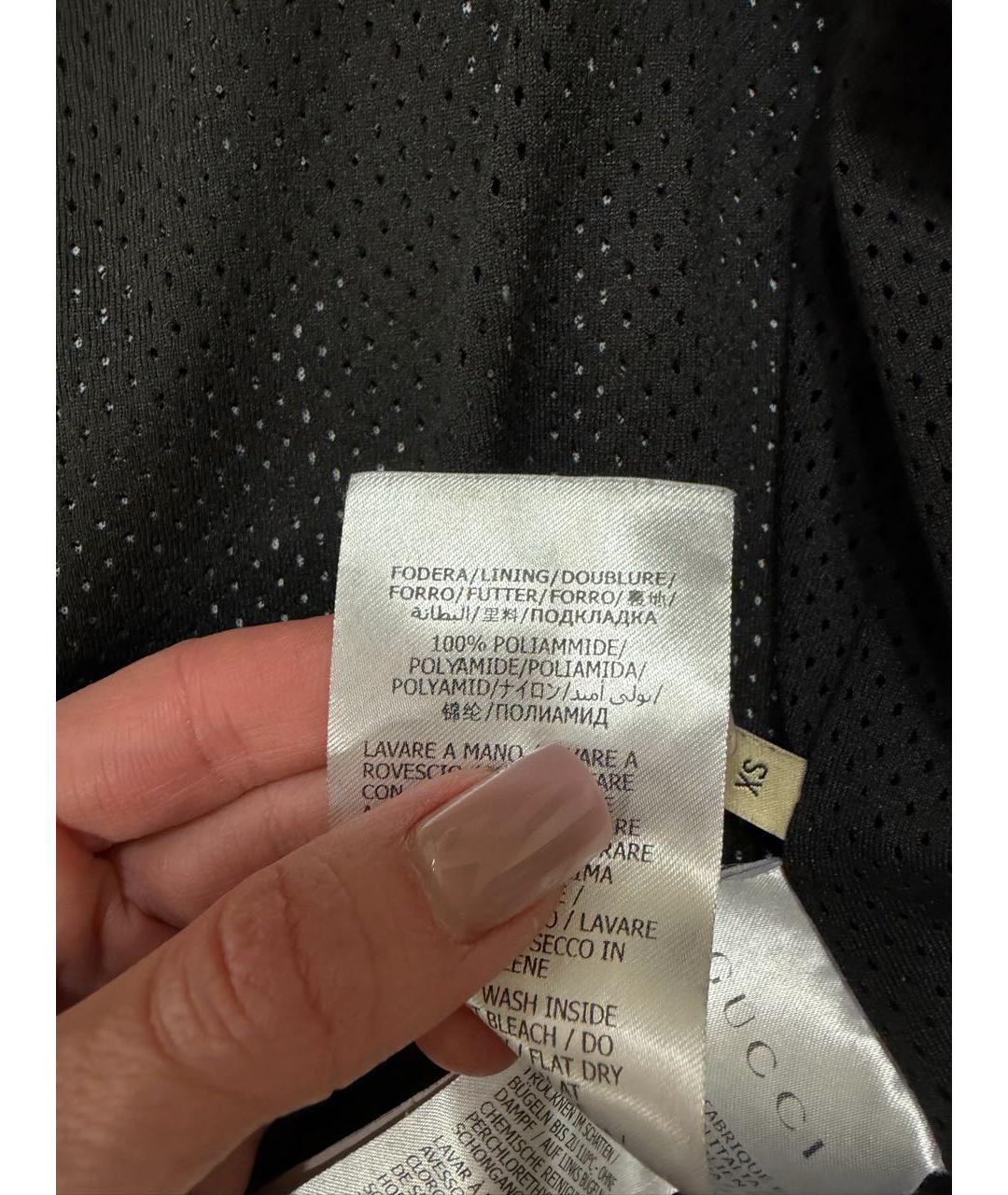 GUCCI Черная хлопковая куртка, фото 4