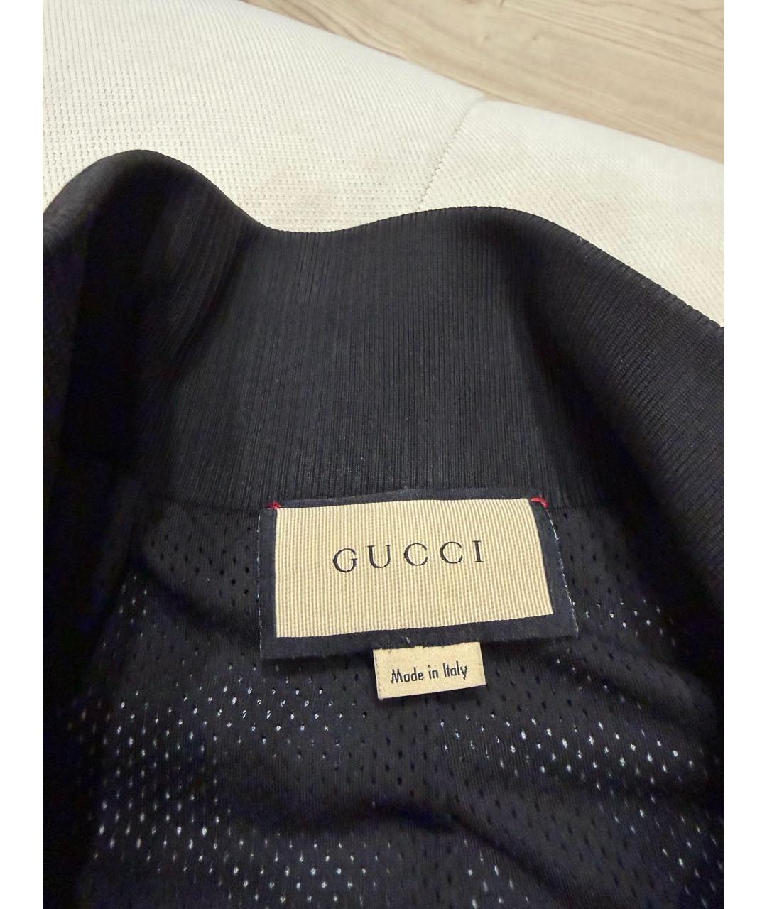 GUCCI Черная хлопковая куртка, фото 6