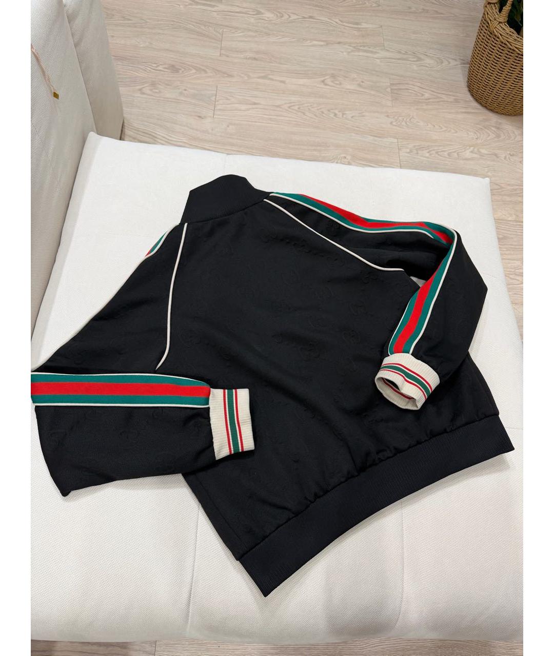 GUCCI Черная хлопковая куртка, фото 5