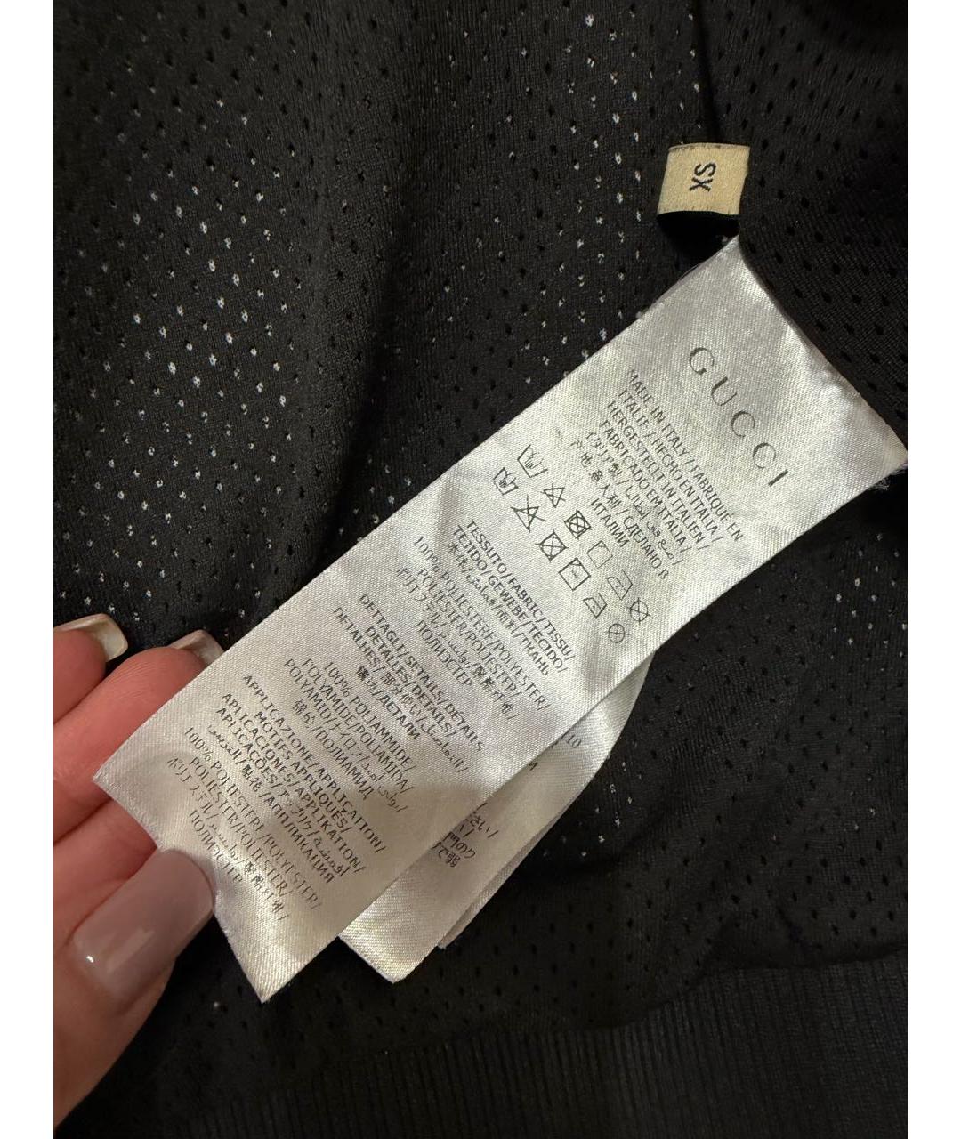 GUCCI Черная хлопковая куртка, фото 2