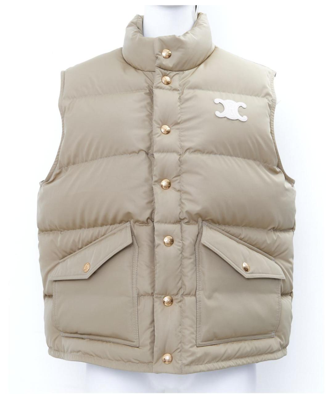 CELINE Зеленый полиэстеровый жилет, фото 7