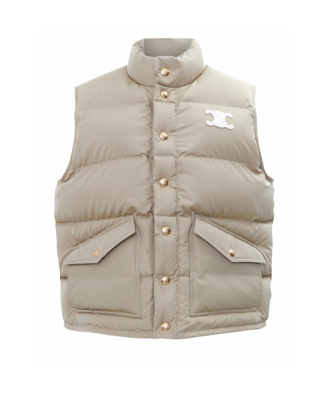 CELINE Зеленый полиэстеровый жилет, фото 4