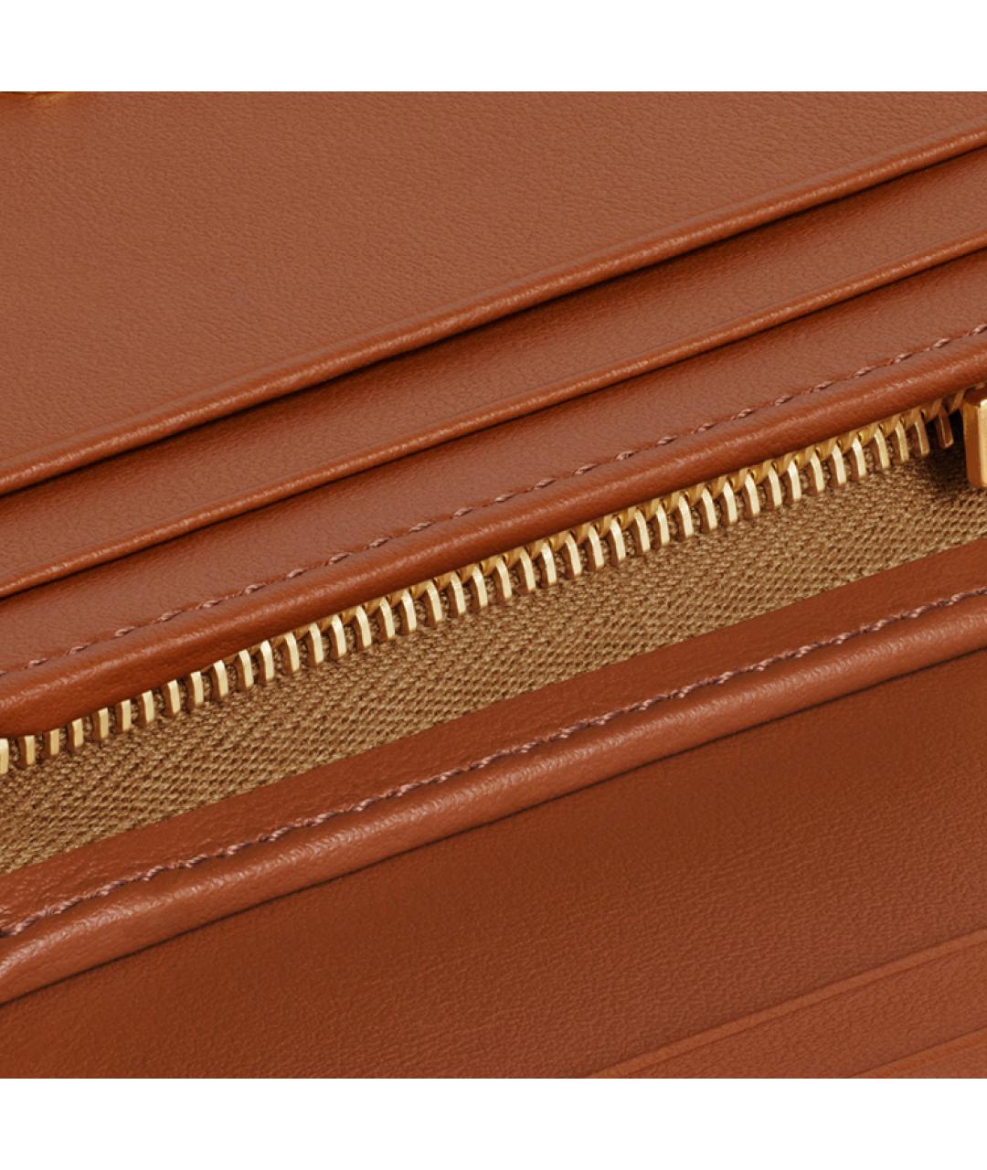 CELINE Коричневый кошелек, фото 4