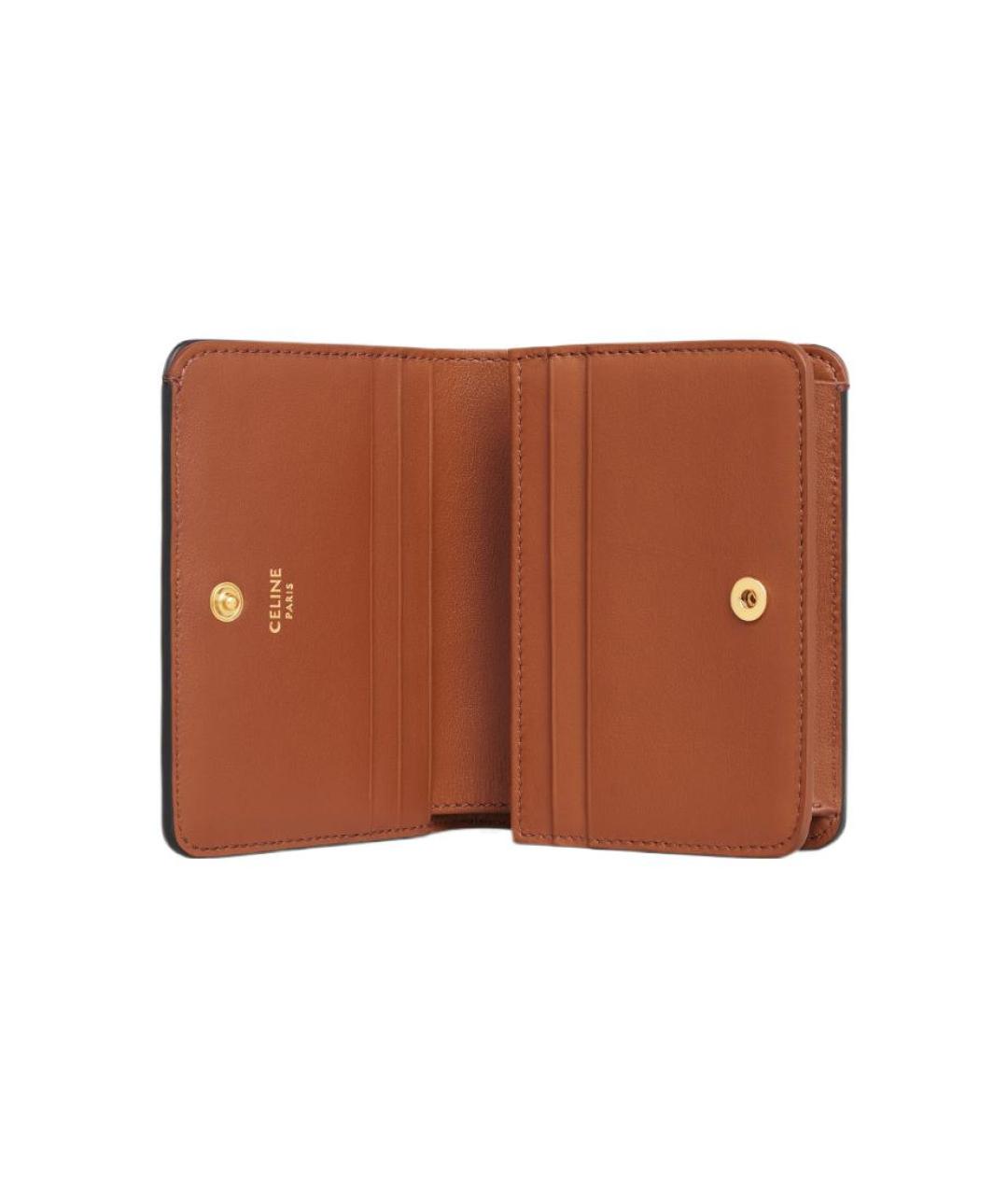 CELINE Коричневый кошелек, фото 3