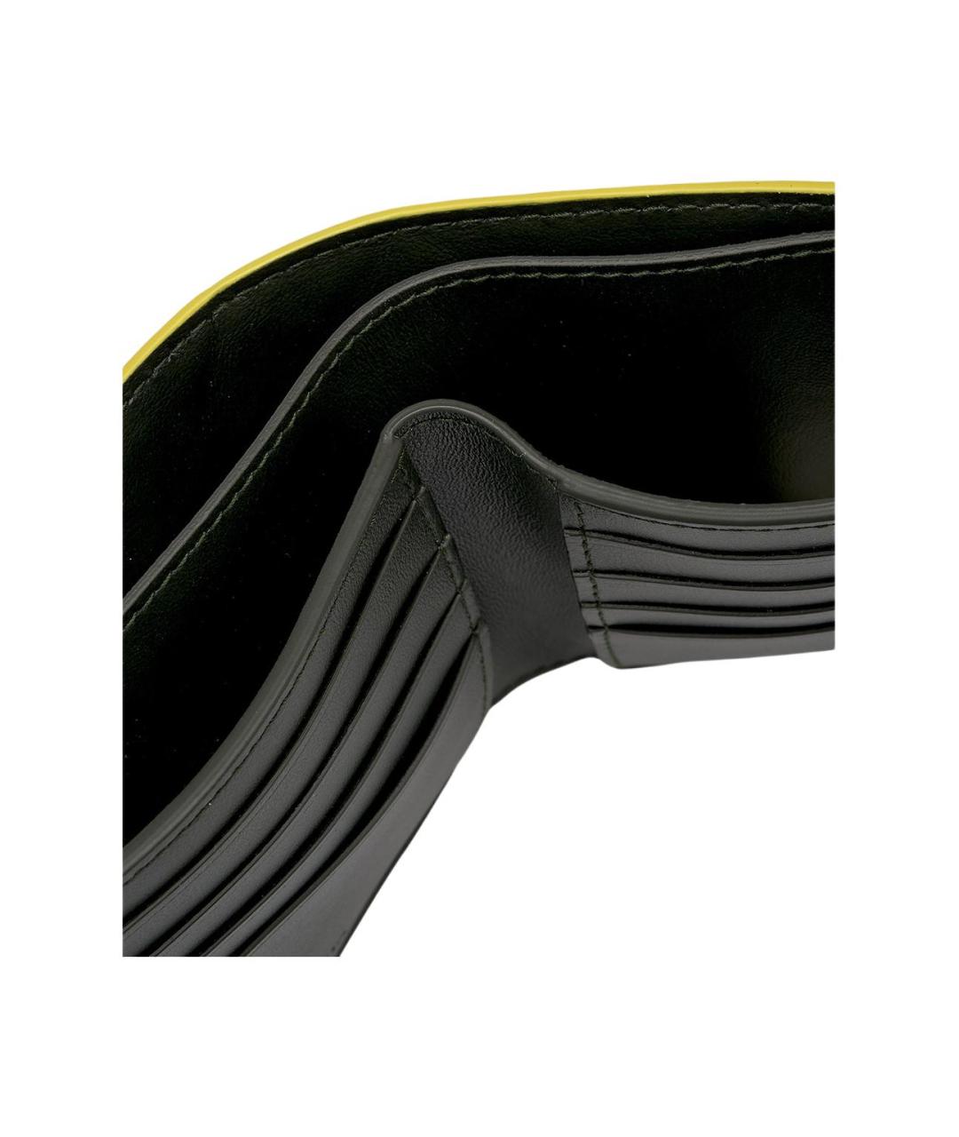 BOTTEGA VENETA Желтый кожаный кошелек, фото 6