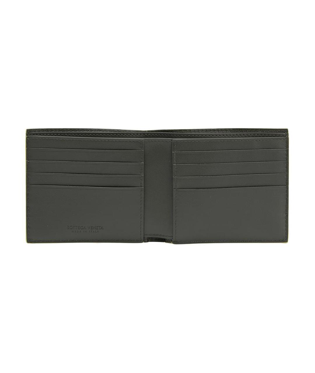 BOTTEGA VENETA Желтый кожаный кошелек, фото 4