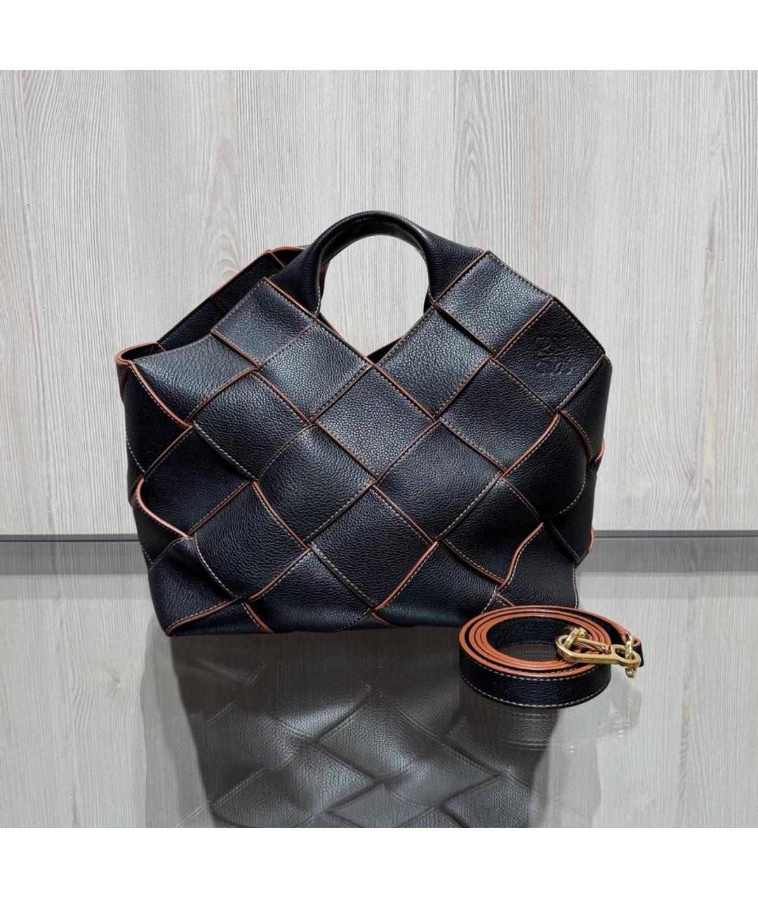 LOEWE Черная кожаная сумка через плечо, фото 2