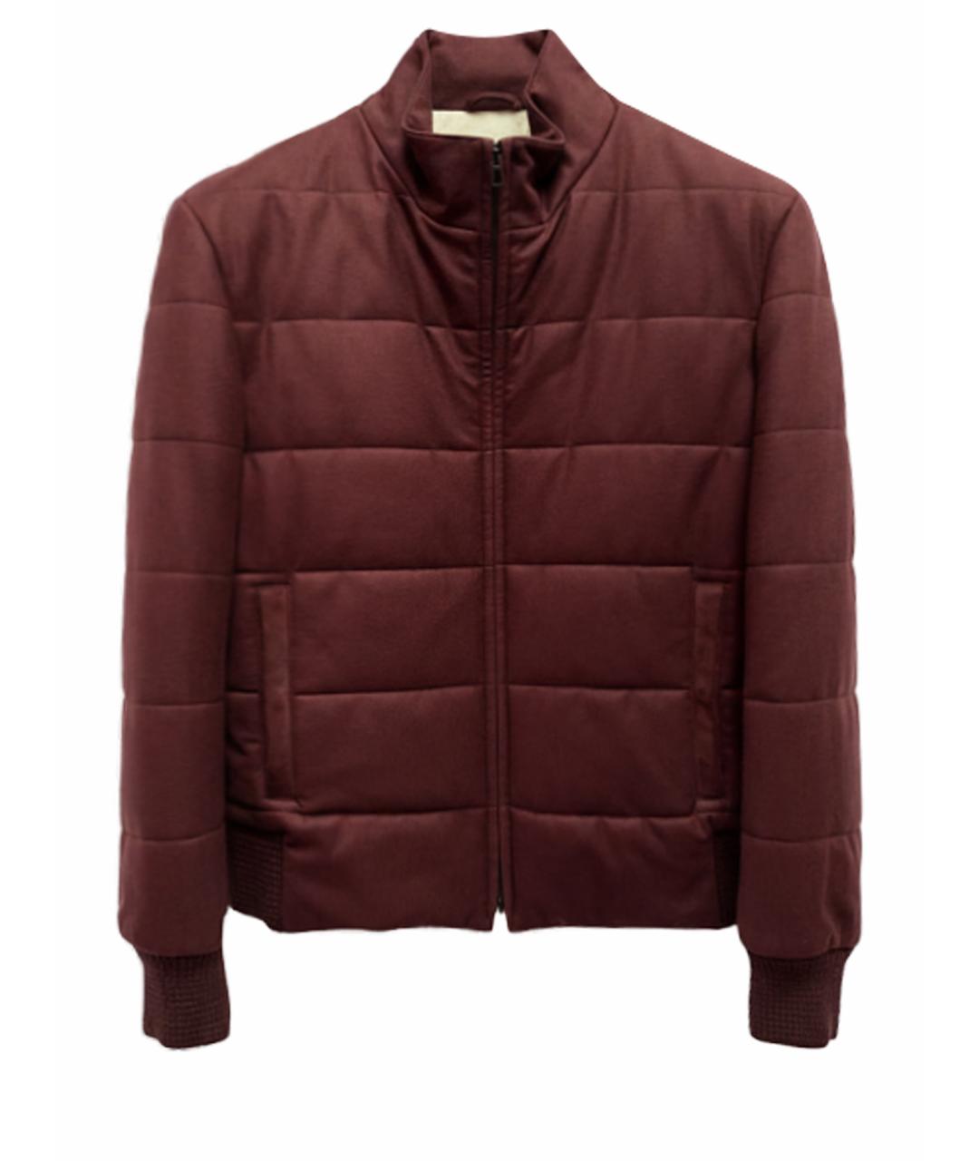 LORO PIANA Бордовый кашемировый жилет, фото 1