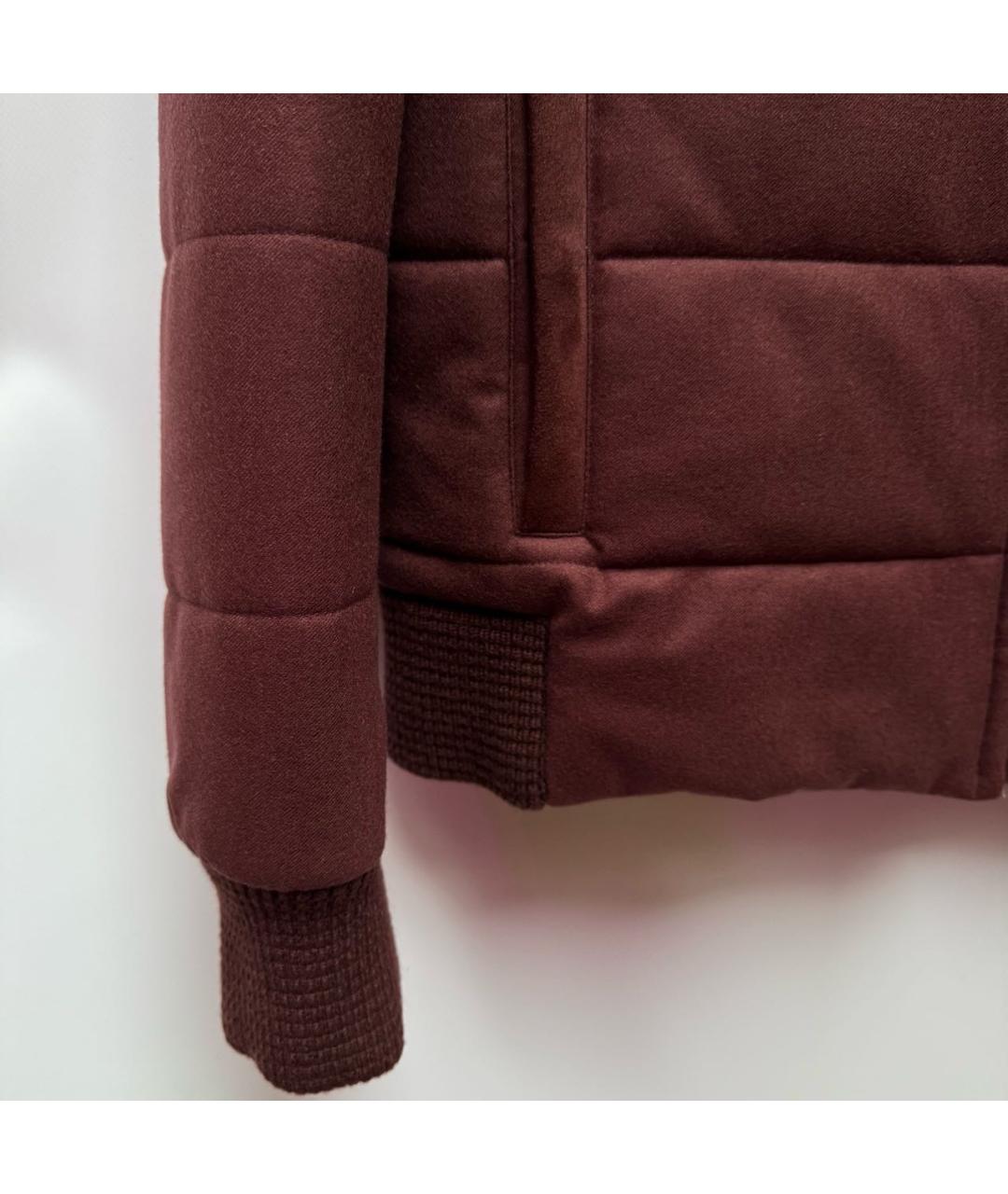 LORO PIANA Бордовый кашемировый жилет, фото 6