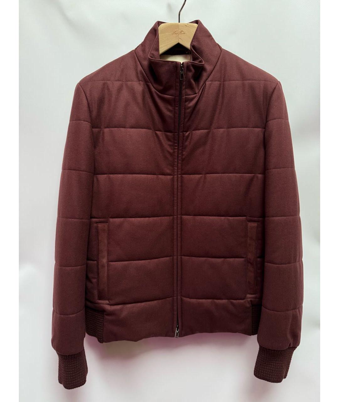 LORO PIANA Бордовый кашемировый жилет, фото 7