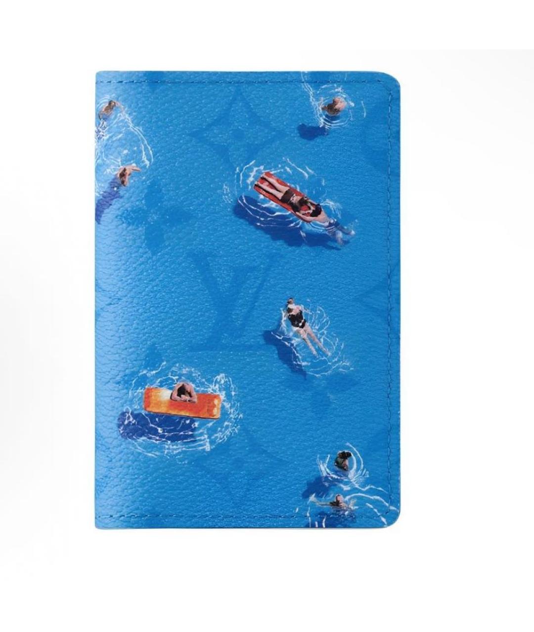 LOUIS VUITTON Голубой кошелек, фото 5