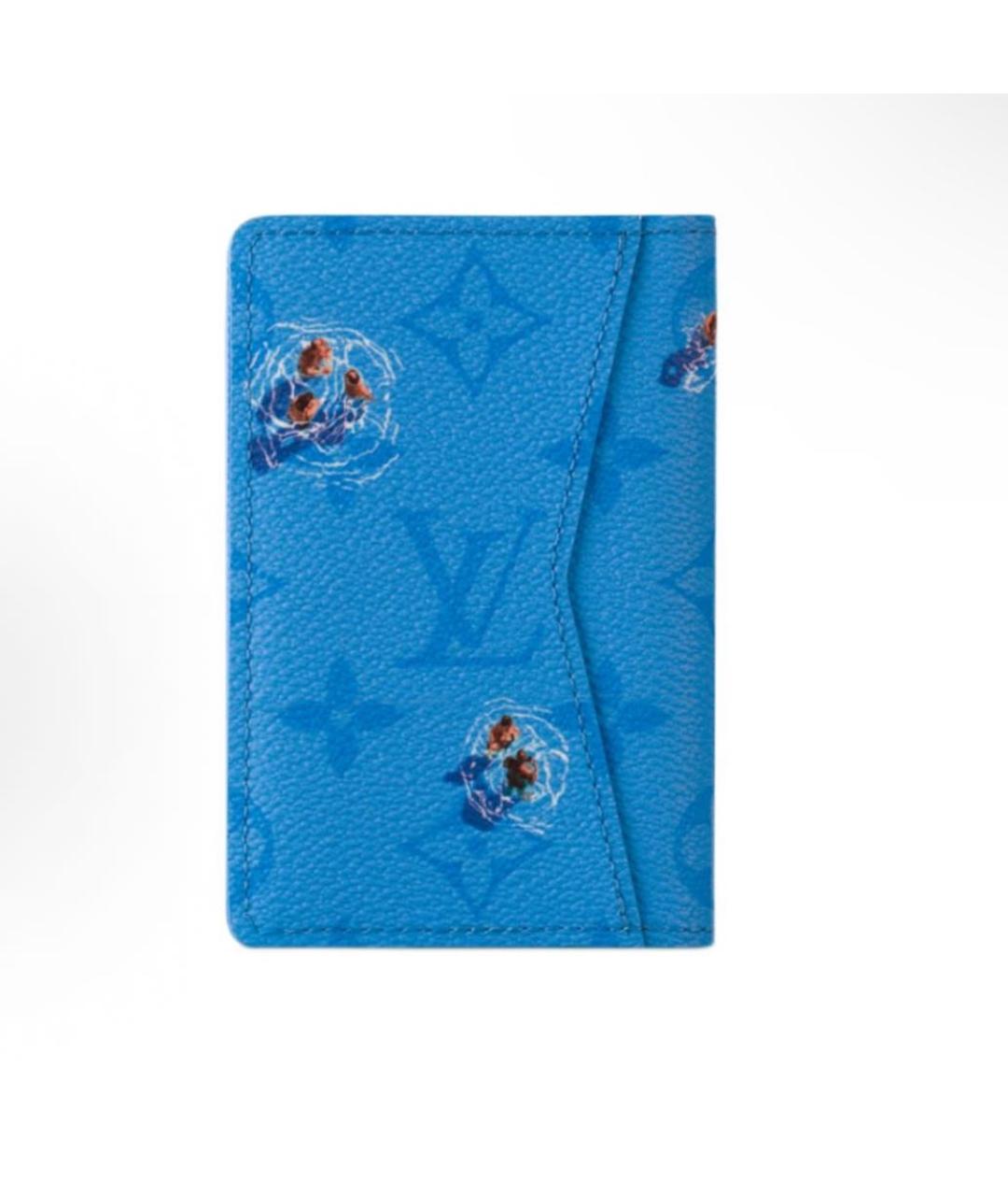 LOUIS VUITTON Голубой кошелек, фото 3