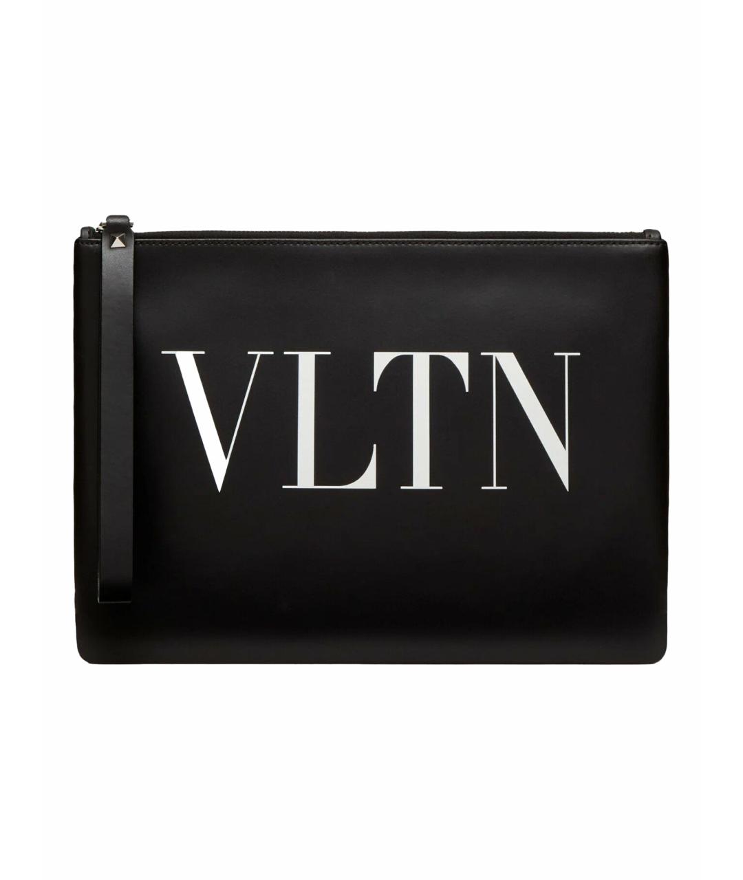 VALENTINO Черная кожаная папка для документов, фото 1