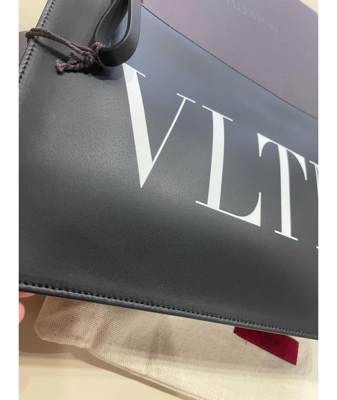 VALENTINO Черная кожаная папка для документов, фото 10