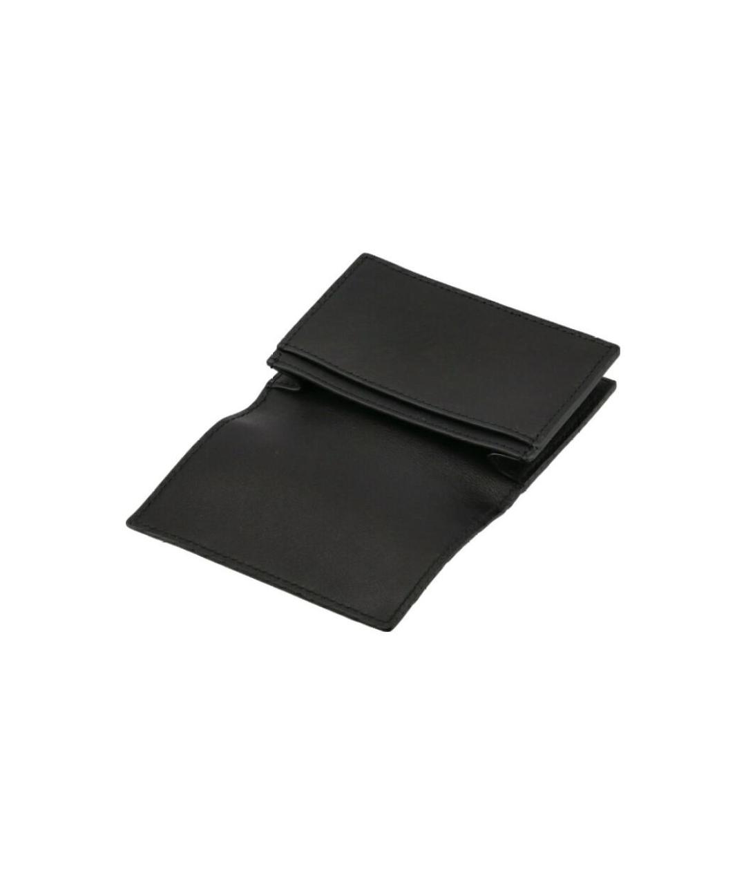 BOTTEGA VENETA Черный кожаный кардхолдер, фото 4