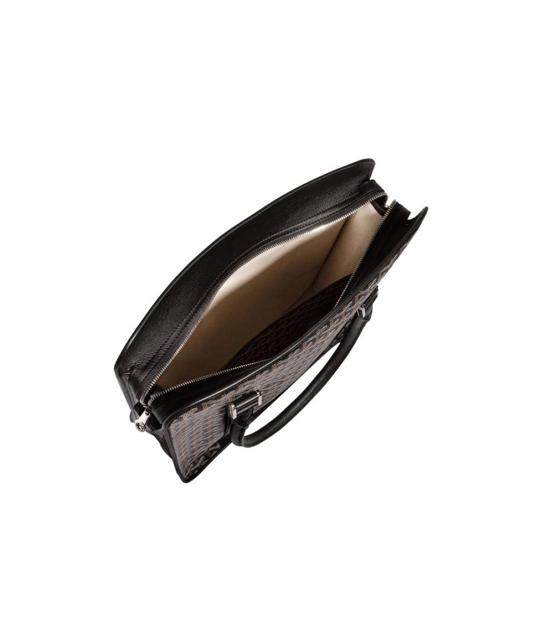 GOYARD Коричневая кожаная сумка тоут, фото 3