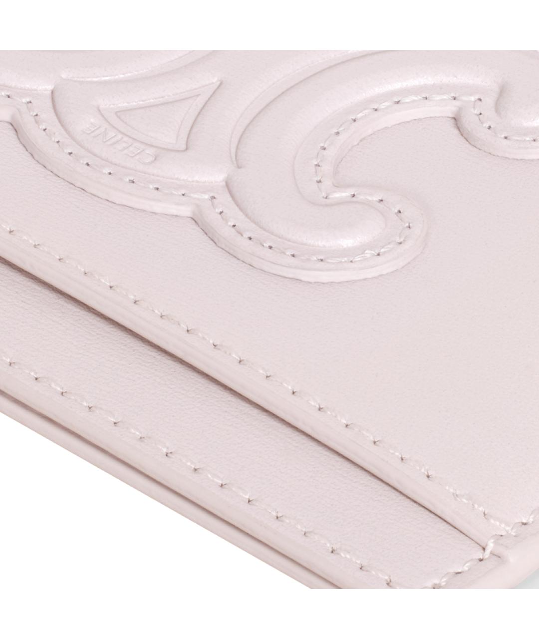 CELINE Розовый кожаный кардхолдер, фото 4