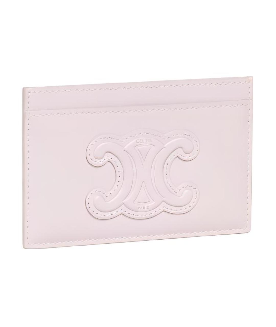 CELINE Розовый кожаный кардхолдер, фото 2