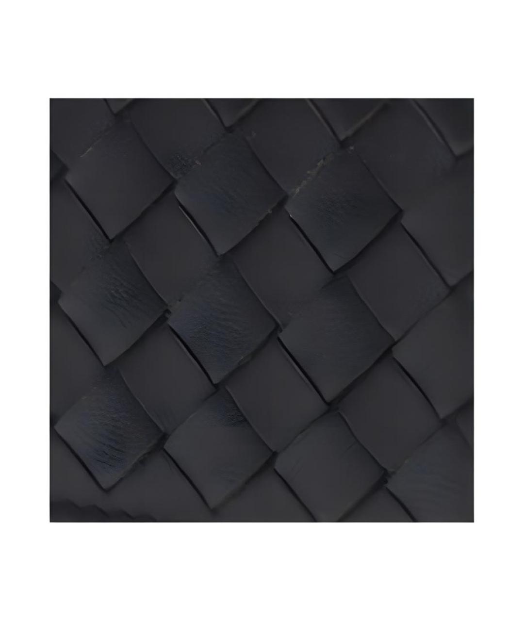 BOTTEGA VENETA Черный кожаный кошелек, фото 6