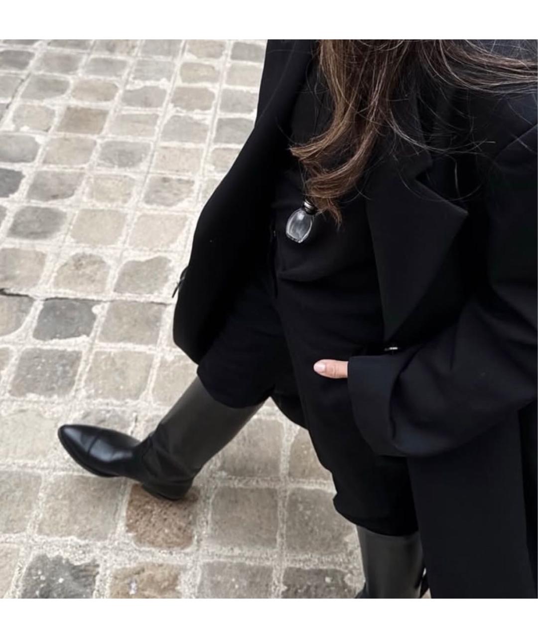 THE ROW Черные кожаные сапоги, фото 2