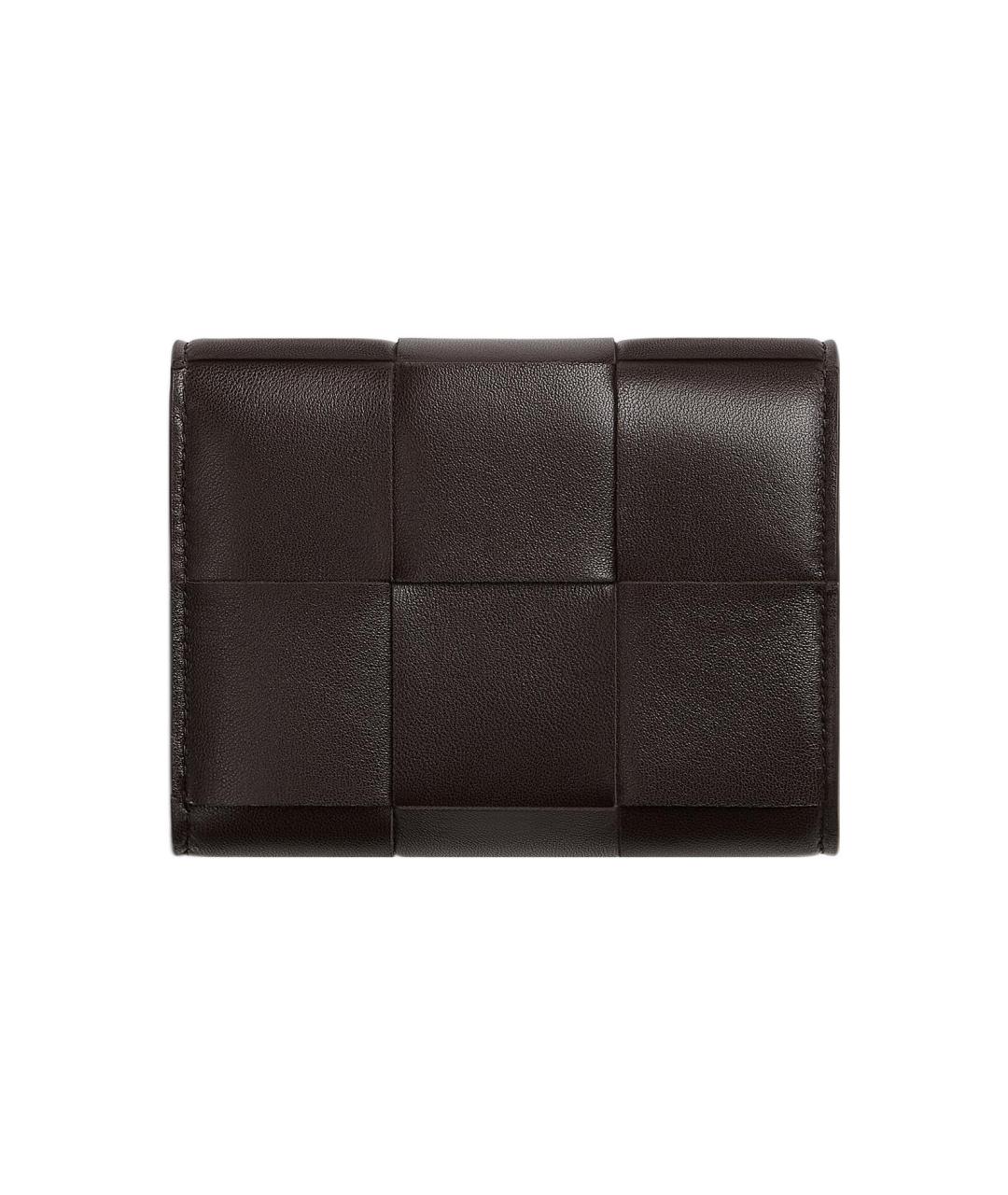 BOTTEGA VENETA Коричневый кожаный кошелек, фото 3