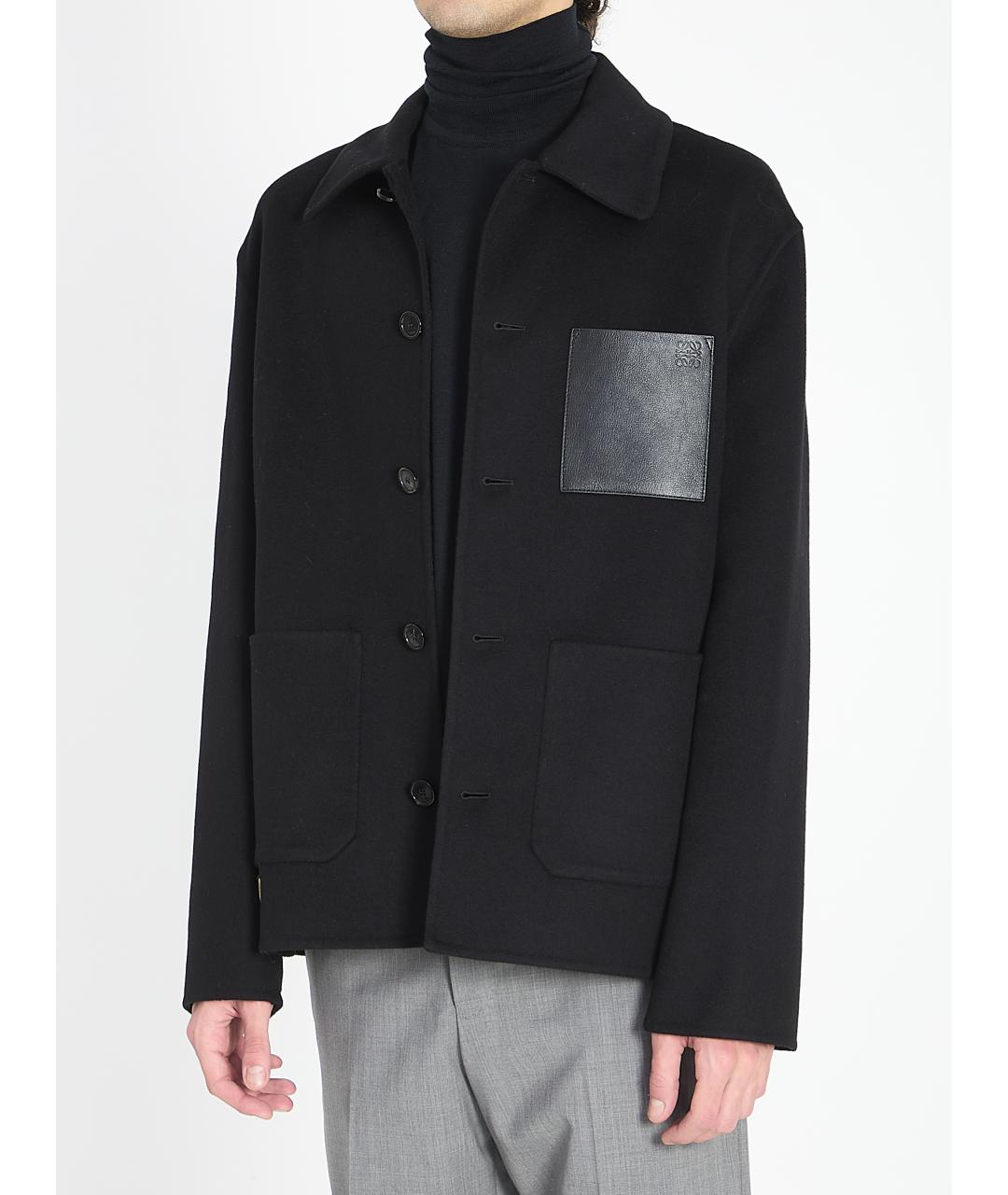 LOEWE Черная шерстяная куртка, фото 3