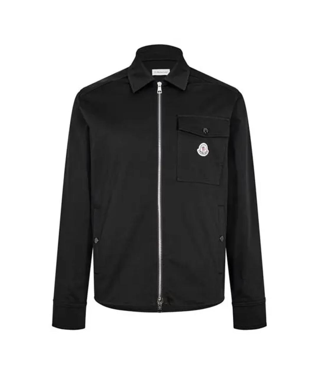 MONCLER Черная хлопковая куртка, фото 1