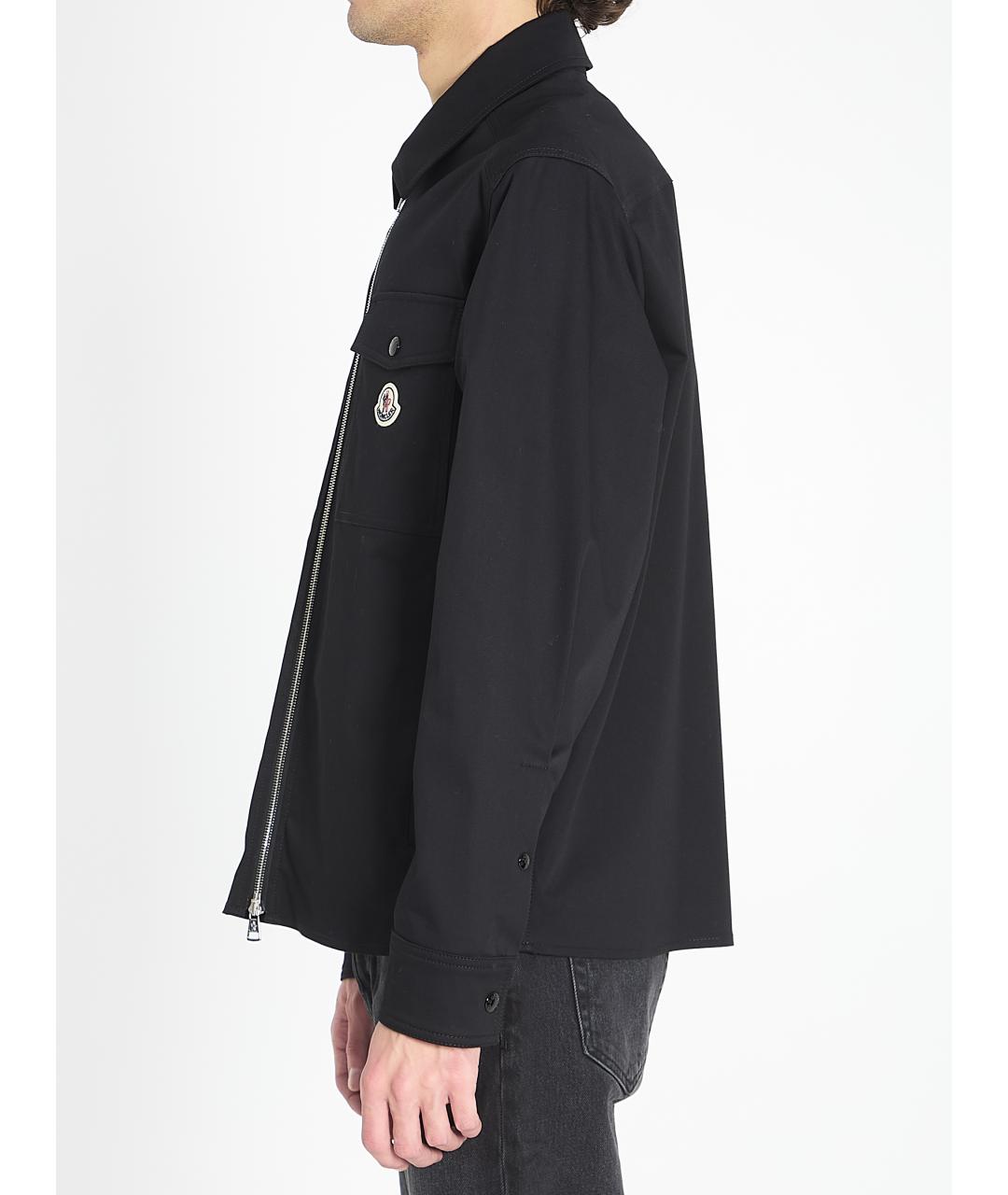MONCLER Черная хлопковая куртка, фото 4