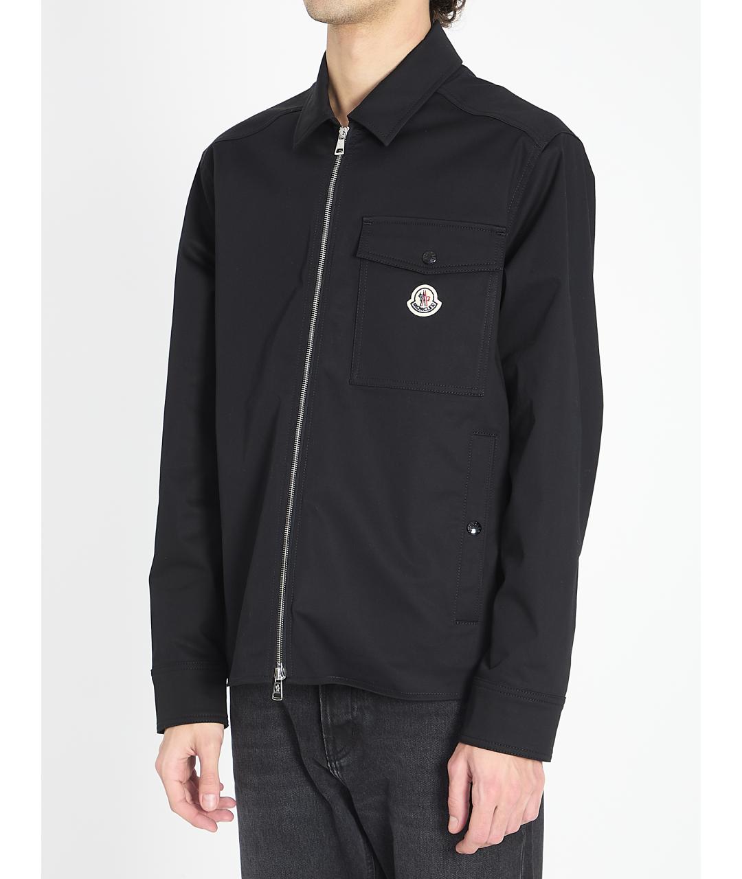 MONCLER Черная хлопковая куртка, фото 3