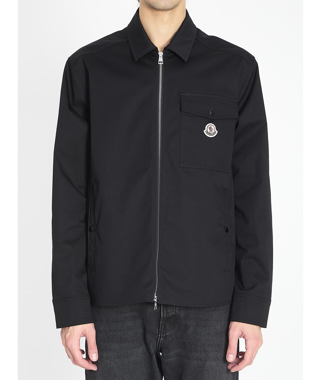 MONCLER Черная хлопковая куртка, фото 2