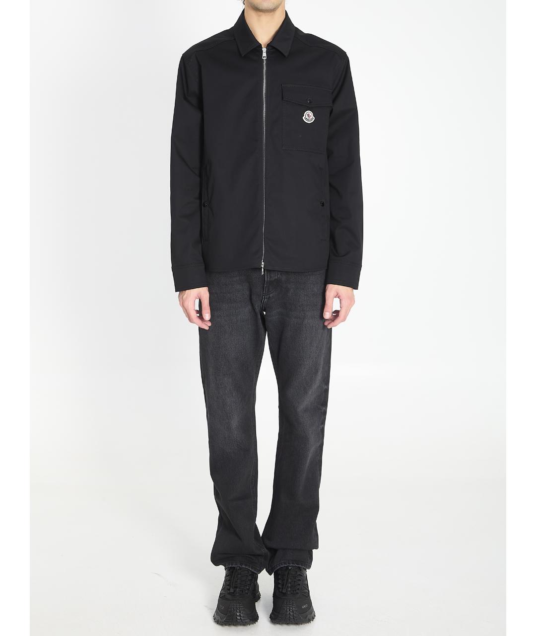 MONCLER Черная хлопковая куртка, фото 6