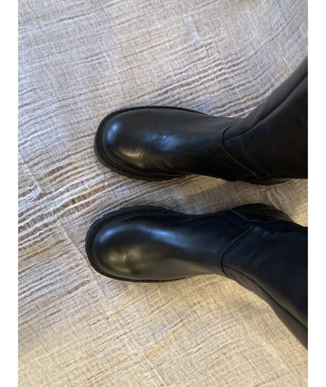 MICHAEL MICHAEL KORS Черные кожаные сапоги, фото 3