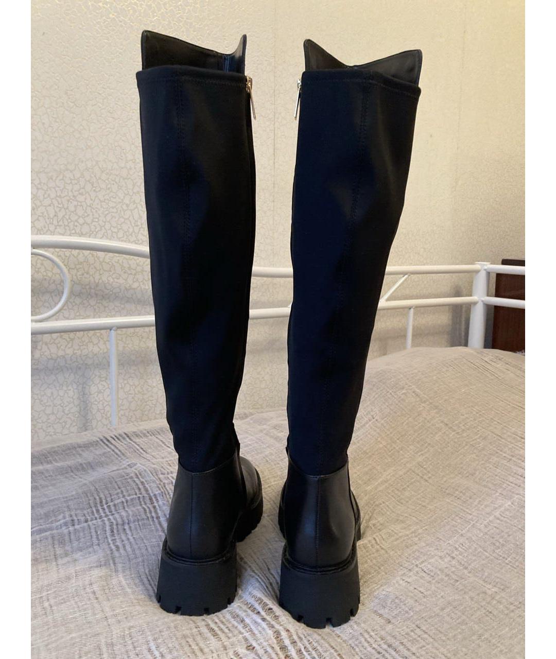 MICHAEL MICHAEL KORS Черные кожаные сапоги, фото 4