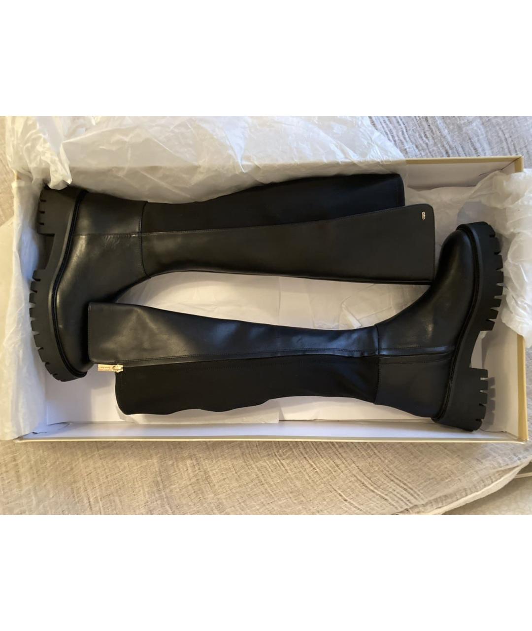 MICHAEL MICHAEL KORS Черные кожаные сапоги, фото 8