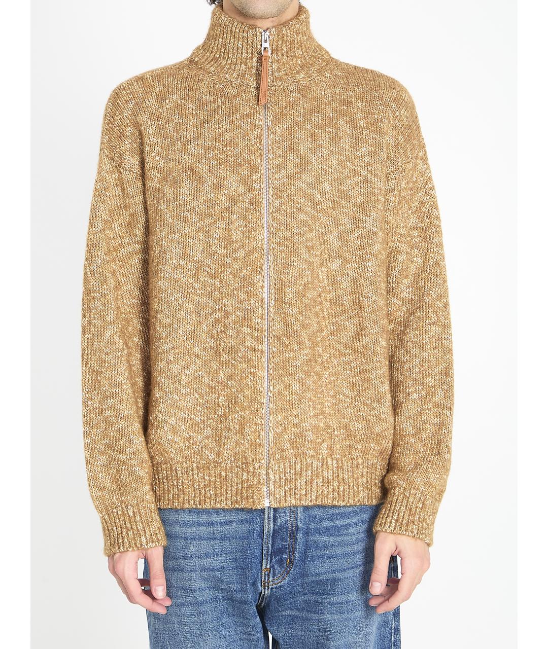 LOEWE Бежевый хлопковый кардиган, фото 5