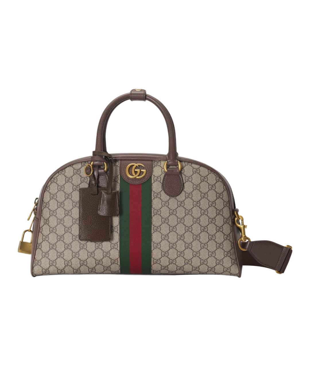 GUCCI Коричневая сумка на плечо, фото 1