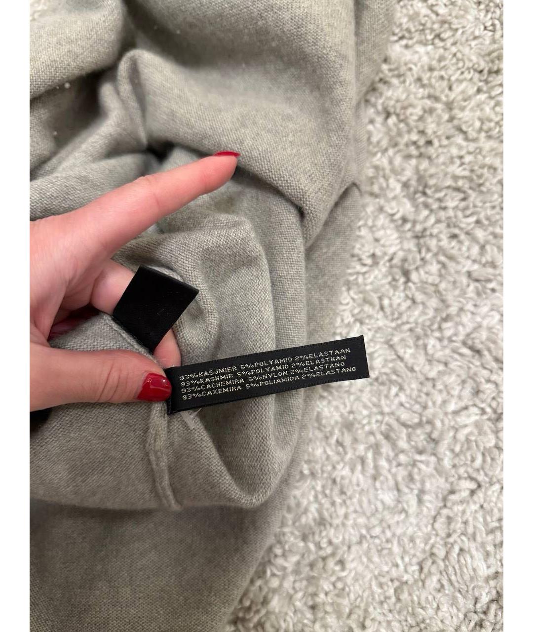 RALPH LAUREN Серое кашемировое платье, фото 5