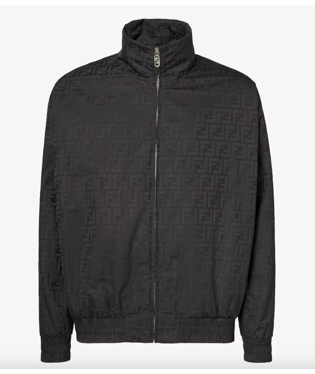 FENDI Черная полиамидовая куртка, фото 6